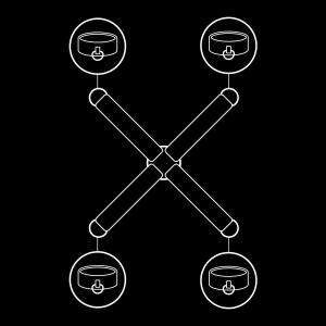 FETISH SUBMISSIVE - VEGAN LEATHER HANDCUFF UNION