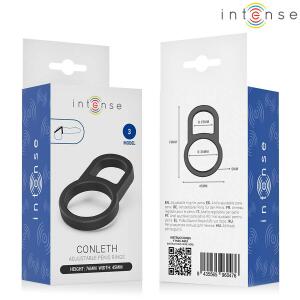 INTENSE - CONLETH ADJUSTABLE DOUBLE PENIS RING MODEL 3