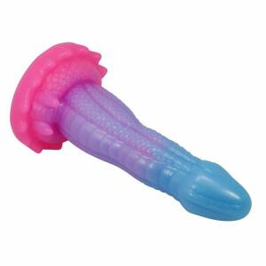POWER MONSTERS - VOID PYTHON FANTASY DILDO WITH SUCTION CUP 20.5 CM Ø 5.2 CM BLUE, PURPLE & PINK