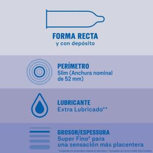 DUREX - EXTRA LUBRICATED INVISIBLE CONDOMS 12 UNITS