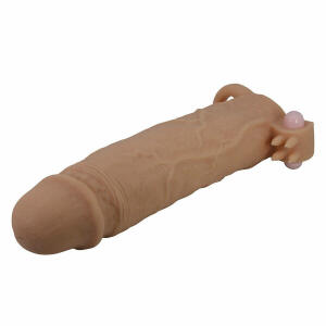 PRETTY LOVE - XERXES PENIS SLEEVE WITH CLITORAL STIMULATOR AND VIBRATION