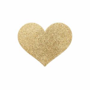 BIJOUX INDISCRETS - FLASH GOLDEN HEART NIPPLE COVERS