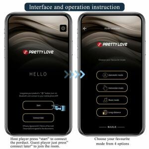 PRETTY LOVE - ANTHONY APP CONTROL ANAL AND PERINEUM VIBRATOR BLACK