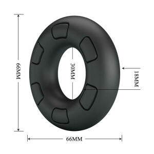 CRAZY BULL - BERTRAM SUPER SOFT SILICONE COCK RING BLACK