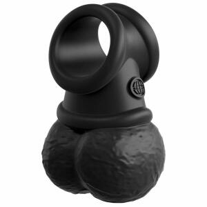 KING COCK - ELITE DELUXE ADJUSTABLE HARNESS KIT RING WITH TESTICLES & DILDO 20.3 CM