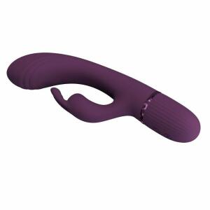 PRETTY LOVE - ROCCO RECHARGEABLE RABBIT VIBRATOR 10 FUNCTIONS PURPLE