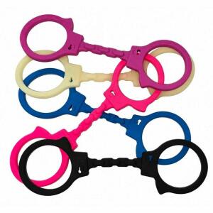 DIABLO PICANTE - SILICONE HANDCUFFS BLACK