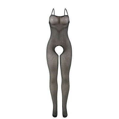 SUBBLIME - 951726 BODYSTOCKING CROTCHLESS DE REJILLA ELÁSTICO NEGRO TALLA ÚNICA