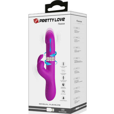 PRETTY LOVE - REESE VIBRADOR CON ROTACIÓN MORADO
