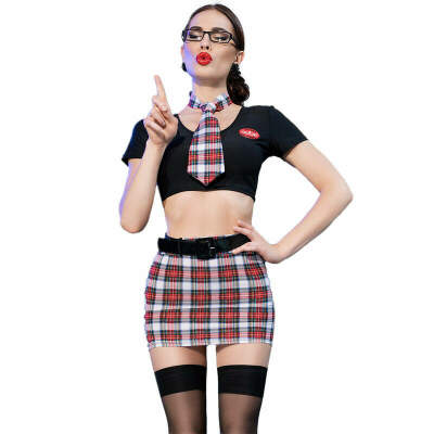 DML-D-238885-CHILIROSE - CR 4425 COSTUME SCHOOLGIRL BLACK S/M