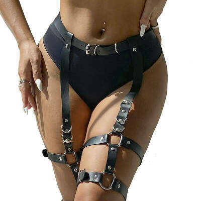 DML-D-239273-SUBBLIME - GARTER HARNESS WITH RINGS ONE SIZE