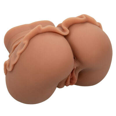 CALEXOTICS - THE HOMECOMING QUEEN DOUBLE REALISTIC MASTURBATOR CARAMEL