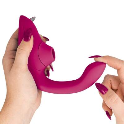 WOMANIZER - BLEND RABBIT VIBRATOR STIMULATOR VIBRANT PINK