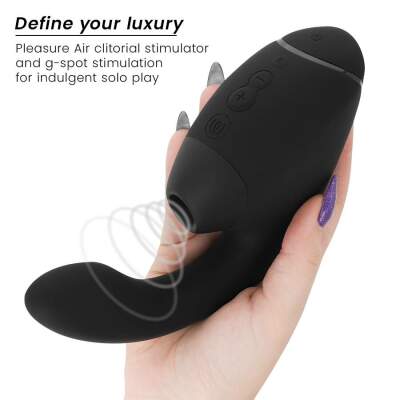 WOMANIZER - DUO NEXT DUAL CLITORAL & G-SPOT STIMULATOR BLACK