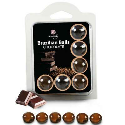 DML-D-222204-SECRETPLAY - SET 6 BRAZILIANS BALLS CHOCOLATE