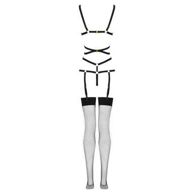 LIVCO CORSETTI FASHION - THIARA LC 20213 SET BODY + STOCKINGS BLACK L/XL