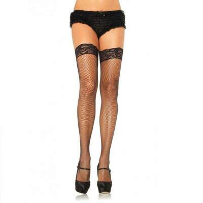 DML-9122 BLACK-LEG AVENUE - SELF-ADHESIVE FISHNET STOCKINGS