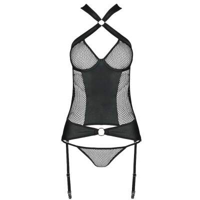 PASSION - AMANDA CORSET ECOLOGICAL LEATHER L/XL