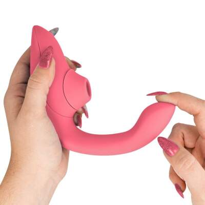 WOMANIZER - BLEND RABBIT VIBRATOR STIMULATOR VIBRANT ROSE