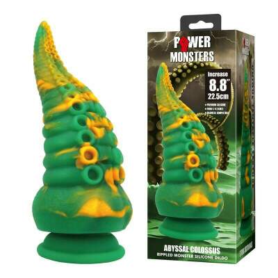 POWER MONSTERS - ABYSSAL COLOSSUS BICOLOR FANTASY SILICONE DILDO 22.5 CM Ø 6 CM