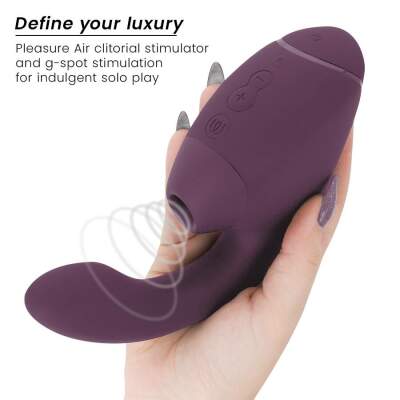 WOMANIZER - DUO NEXT DUAL CLITORAL & G-SPOT STIMULATOR DARK PURPLE