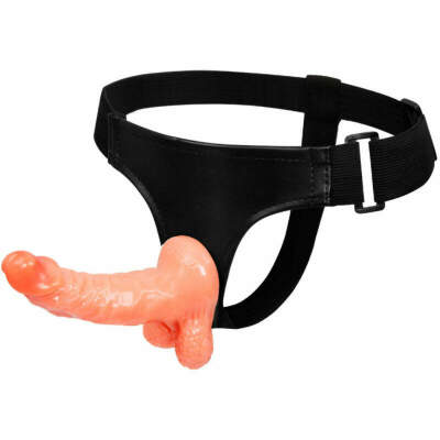 DML-D-208348-BAILE - HARNESS WITH REALISTIC PENIS AND ULTRA PASSIONATE ADJUSTABLE PANTIES 15.5 CM