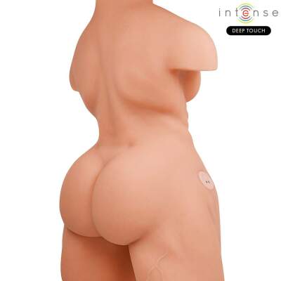 INTENSE DEEP TOUCH - MARTY TORSO WITH ANUS AND REALISTIC DILDO WITH PUSHING AND VIBRATION, REMOTE CONTROL, 6.2 KG