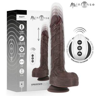MR INTENSE - MATT REALISTIC MULTIFUNCTION WITH VIBRATION UP AND DOWN REMOTE CONTROL 22 CM -O- 4 CM