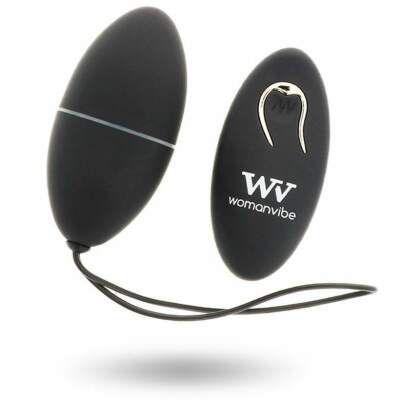 DML-D-213890-WOMANVIBE - ALSAN EGG REMOTE CONTROL BLACK SILICONE BLACK