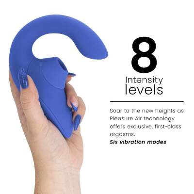 WOMANIZER - BLEND RABBIT VIBRATOR STIMULATOR VIBRANT BLUE