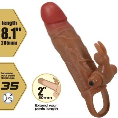 PRETTY LOVE - OSMAR PENIS SLEEVE + VIBRATING CLITORIS STIMULATOR