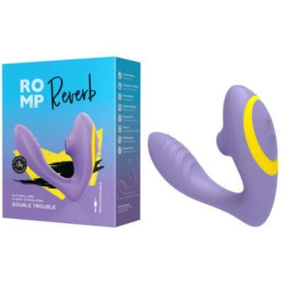 ROMP - REVERB G-SPOT STIMULATOR AND CLITORAL SUCTION DEVICE PURPLE