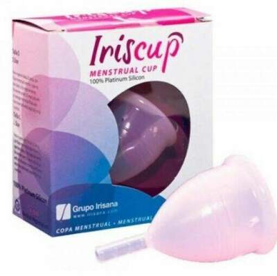 DML-D-197831-IRISCUP - LARGE PINK MONTH CUP + FREE STERILIZER BAG