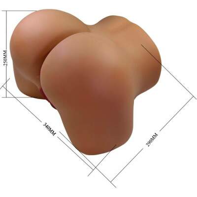 CRAZY BULL - WENDY REALISTIC FEMALE BUTT VIBRATOR AND SUCKER WITH SOUND 11 KG