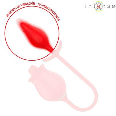 INTENSE - MELANIE DOUBLE CLITORIS STIMULATOR WITH ZIGZAG TONGUE