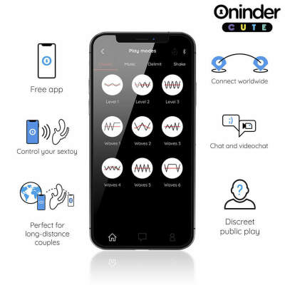 ONINDER CUTE - LOVE 3 SOME TRIPLE VIBRATOR - FREE WORLDWIDE APP