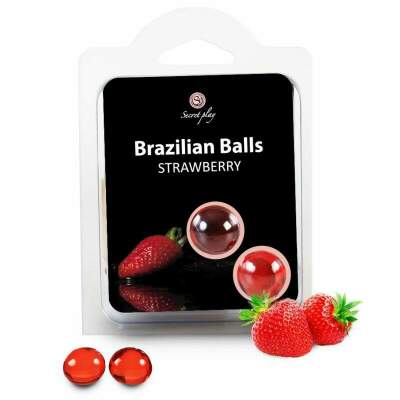 DML-D-197611-SECRETPLAY - 2 BRAZILIAN BALLS STRAWBERRY