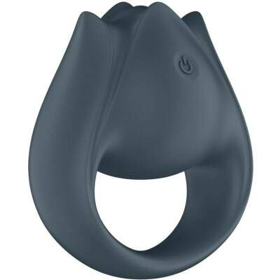 SATISFYER - PERFECT PAIR 2 MULTIVIBRATOR 2 IN 1 PENIS RING AND FINGER STIMULATOR GREY