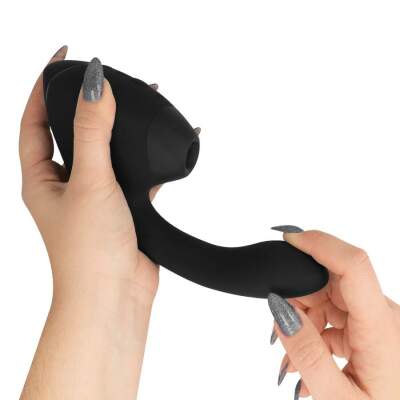 WOMANIZER - DUO NEXT DUAL CLITORAL & G-SPOT STIMULATOR BLACK