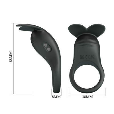 PRETTY LOVE - CARLTON PENIS RING WITH CLITORAL STIMULATOR