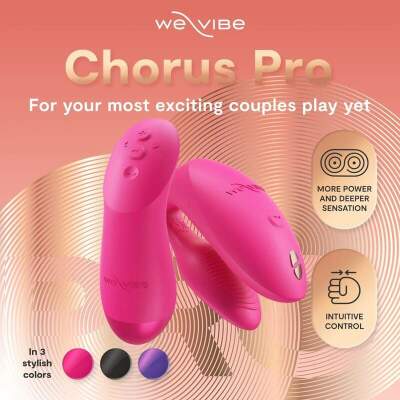 WE-VIBE - CHORUS PRO PREMIUM COUPLES VIBRATOR ELECTRIC PINK
