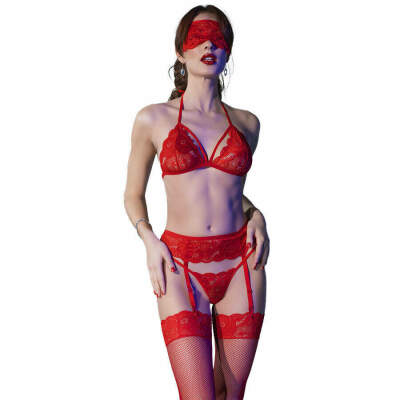 DML-D-239003-CHILIROSE - CR 4467 SET CUATRO PIEZAS ROJO S/M