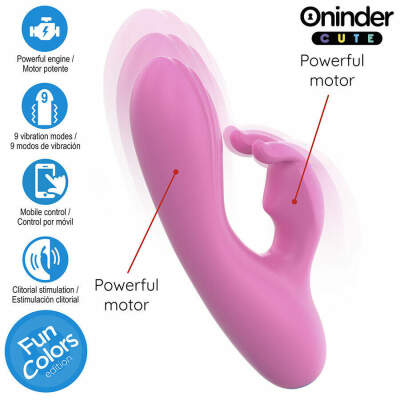 ONINDER CUTE - LOVE BUNNY VIBRATOR G-SPOT CLITORIS - FREE WORLDWIDE APP