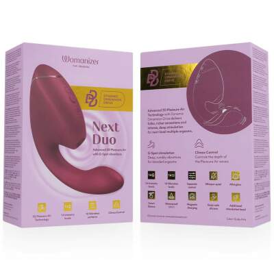 WOMANIZER - DUO NEXT DUAL CLITORAL & G-SPOT STIMULATOR DUSKY PINK