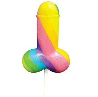 DML-D-230791-PRIDE - SPENCER & FLEETWOOD RAINBOW COCK LGBT LOLLIPOP