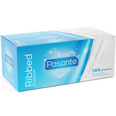 DML-D-244556-PASANTE - RIBBED PASSION CONDOMS BOX 144 UNITS