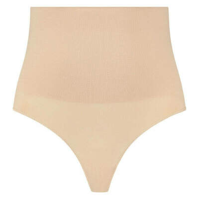 BYE-BRA - FAJA SIN COSTURAS ESTILO TANGA BEIGE TALLA S
