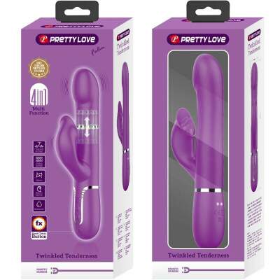 PRETTY LOVE - 4 IN 1 MULTIFUNCTION VIBRATOR & STIMULATOR PURPLE