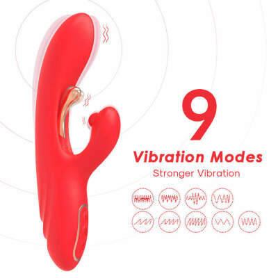ARMONY - G-SPOT AND CLITORIS STIMULATOR VIBRATOR WITH OSCILLATING TONGUE RED