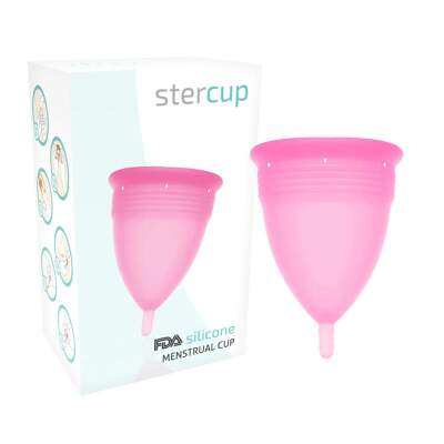 DML-D-223031-STERCUP - FDA SILICONE MENSTRUAL CUP PINK - SIZE L